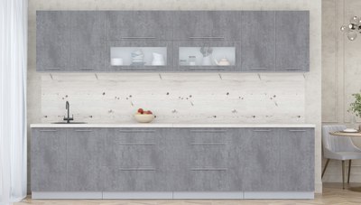 Кухонный гарнитур Интерлиния Мила Пластик 3.2 В