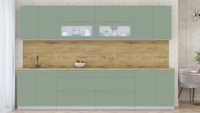 Кухонный гарнитур Интерлиния Мила Пластик 3.2 В