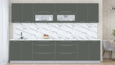 Кухонный гарнитур Интерлиния Мила Пластик 3.2 В