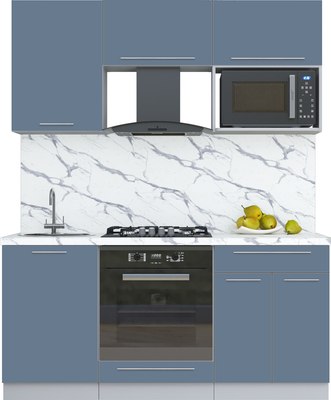 Кухонный гарнитур Интерлиния Мила Пластик 1.7 - фото