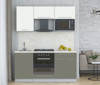 Кухонный гарнитур Интерлиния Мила Пластик 1.7