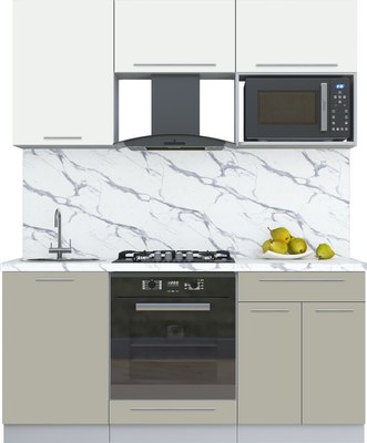 Кухонный гарнитур Интерлиния Мила Пластик 1.7 - фото