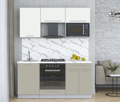 Кухонный гарнитур Интерлиния Мила Пластик 1.7