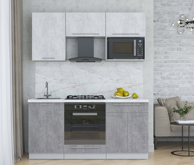 Кухонный гарнитур Интерлиния Мила Пластик 1.7