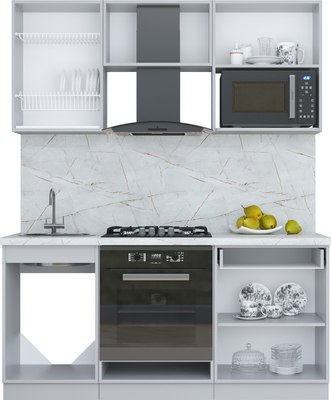 Кухонный гарнитур Интерлиния Мила Пластик 1.7