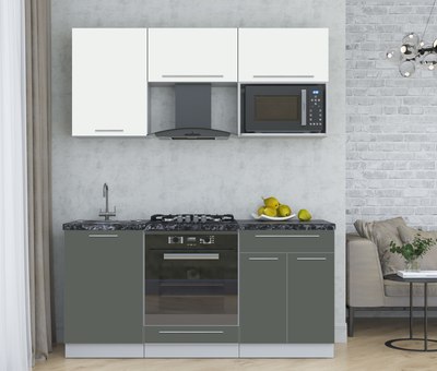 Кухонный гарнитур Интерлиния Мила Пластик 1.7