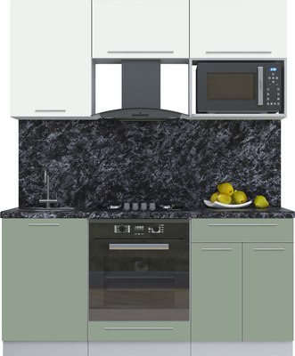 Кухонный гарнитур Интерлиния Мила Пластик 1.7 - фото