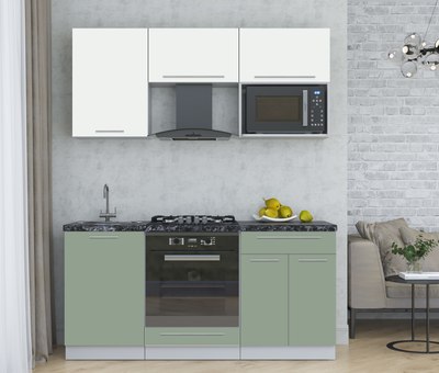 Кухонный гарнитур Интерлиния Мила Пластик 1.7