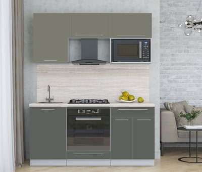 Кухонный гарнитур Интерлиния Мила Пластик 1.7