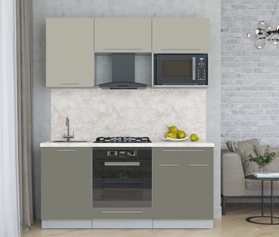 Кухонный гарнитур Интерлиния Мила Пластик 1.7