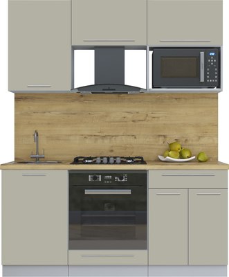 Кухонный гарнитур Интерлиния Мила Пластик 1.7 - фото