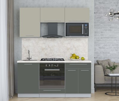 Кухонный гарнитур Интерлиния Мила Пластик 1.7