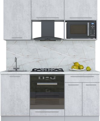 Кухонный гарнитур Интерлиния Мила Пластик 1.7 - фото