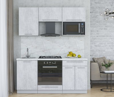 Кухонный гарнитур Интерлиния Мила Пластик 1.7