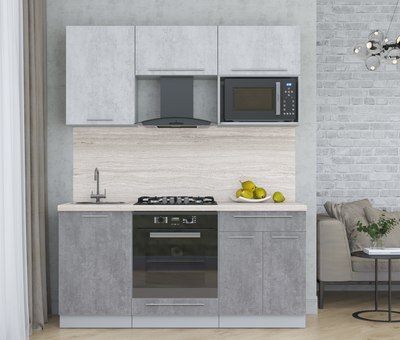 Кухонный гарнитур Интерлиния Мила Пластик 1.7