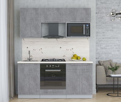 Кухонный гарнитур Интерлиния Мила Пластик 1.7