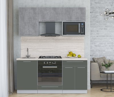 Кухонный гарнитур Интерлиния Мила Пластик 1.7