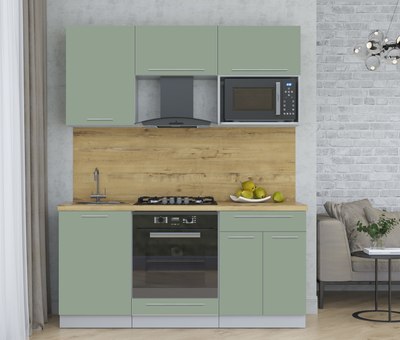 Кухонный гарнитур Интерлиния Мила Пластик 1.7