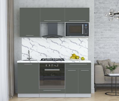 Кухонный гарнитур Интерлиния Мила Пластик 1.7