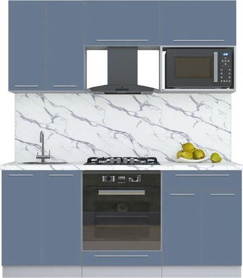 Кухонный гарнитур Интерлиния Мила Пластик 1.8 - фото