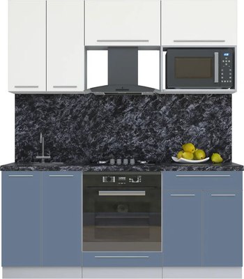 Кухонный гарнитур Интерлиния Мила Пластик 1.8 - фото