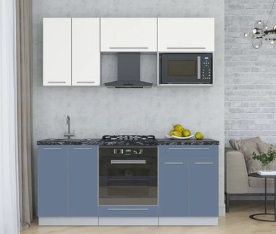 Кухонный гарнитур Интерлиния Мила Пластик 1.8