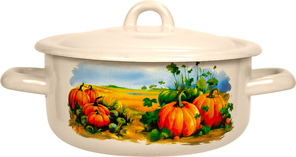 Кастрюля Лысьвенские эмали Осенний вайб С-16072/4ЖмЭК - фото