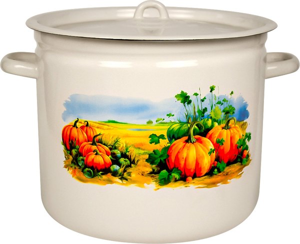 Кастрюля Лысьвенские эмали Осенний вайб С-1624/4ЖмЭК - фото