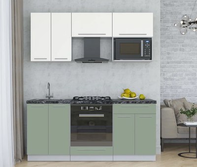 Кухонный гарнитур Интерлиния Мила Пластик 1.8