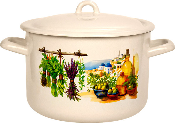 Кастрюля Лысьвенские эмали Санторини С-16141/4ЖмЭК - фото