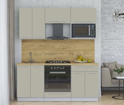 Кухонный гарнитур Интерлиния Мила Пластик 1.8