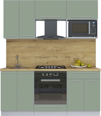 Кухонный гарнитур Интерлиния Мила Пластик 1.8 - фото