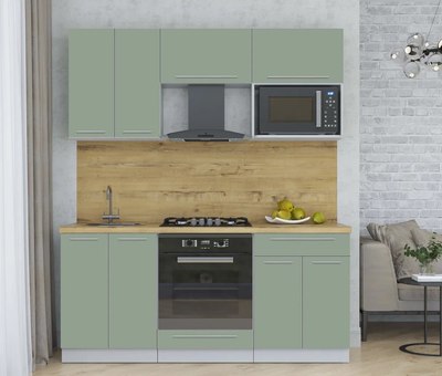 Кухонный гарнитур Интерлиния Мила Пластик 1.8