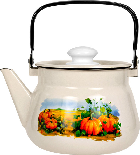 Чайник Лысьвенские эмали Осенний вайб С-2711 П2/4ЖмРчЭК - фото