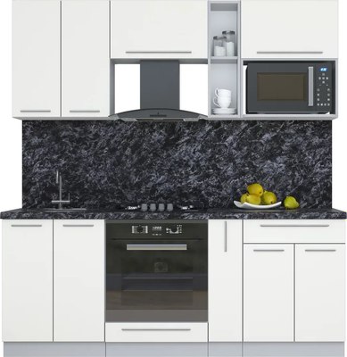 Кухонный гарнитур Интерлиния Мила Пластик 2.0 - фото