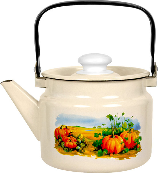 Чайник Лысьвенские эмали Осенний вайб С-2713 П2/4ЖмРчЭК - фото