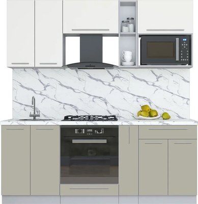 Кухонный гарнитур Интерлиния Мила Пластик 2.0 - фото