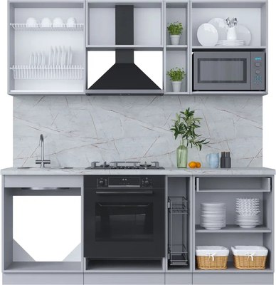 Кухонный гарнитур Интерлиния Мила Пластик 2.0