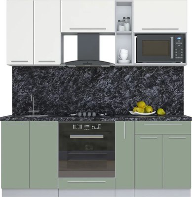 Кухонный гарнитур Интерлиния Мила Пластик 2.0 - фото