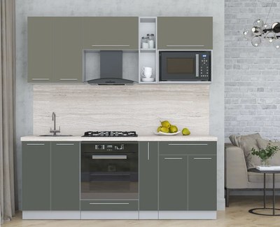 Кухонный гарнитур Интерлиния Мила Пластик 2.0