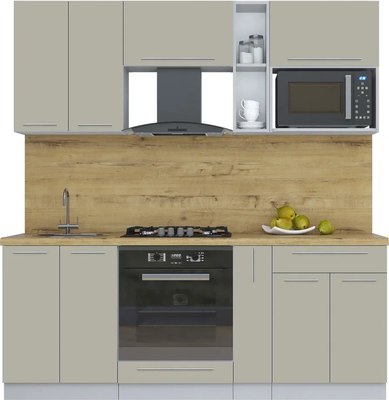 Кухонный гарнитур Интерлиния Мила Пластик 2.0 - фото