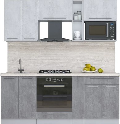 Кухонный гарнитур Интерлиния Мила Пластик 2.0 - фото