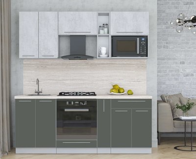 Кухонный гарнитур Интерлиния Мила Пластик 2.0