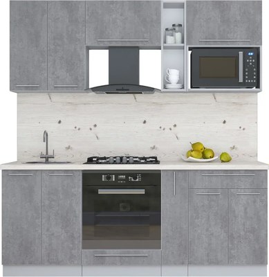 Кухонный гарнитур Интерлиния Мила Пластик 2.0 - фото