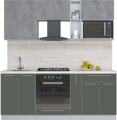 Кухонный гарнитур Интерлиния Мила Пластик 2.0 - фото