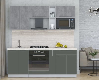 Кухонный гарнитур Интерлиния Мила Пластик 2.0