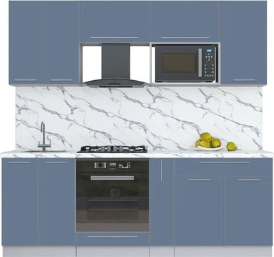 Кухонный гарнитур Интерлиния Мила Пластик 2.2 - фото