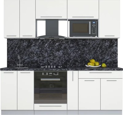 Кухонный гарнитур Интерлиния Мила Пластик 2.2 - фото