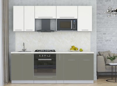 Кухонный гарнитур Интерлиния Мила Пластик 2.2