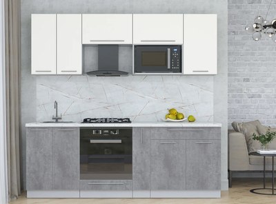 Кухонный гарнитур Интерлиния Мила Пластик 2.2